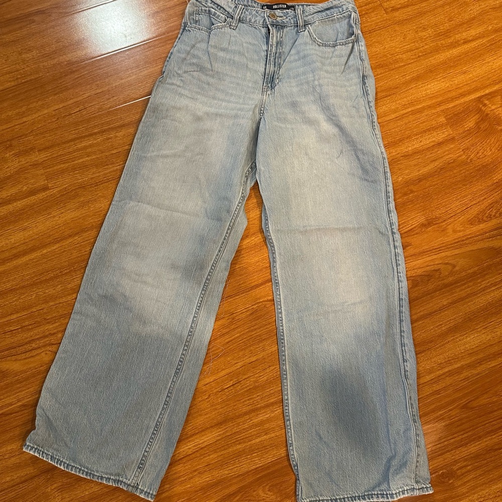 Hollister Light Blue Flare & Wide Leg Jeans